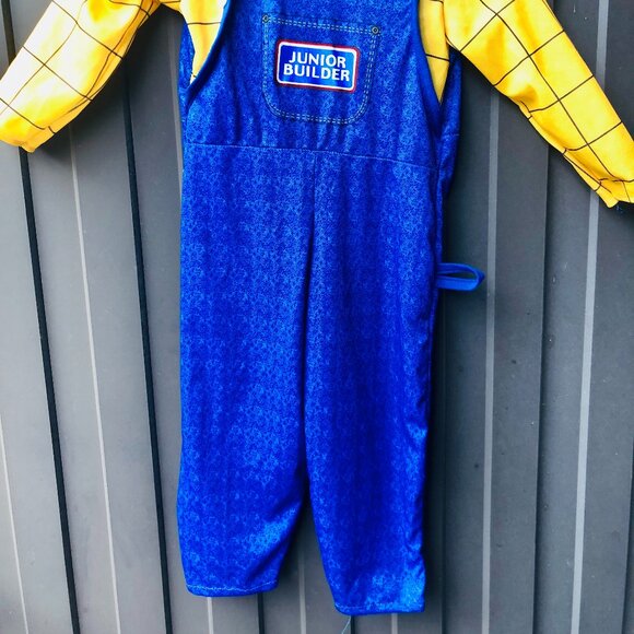 Toddler Junior Builder Halloween Costume by Rudie’s Made in USA Kids size 2‑4yo - Picture 2 of 5